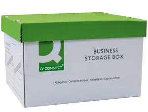 Boîte archivage définitif q-connect carton pour 3 boîtes a4 dos 100mm montage manuel 327x387x250mm — Non classé