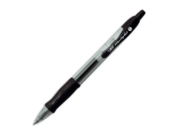 Stylo-bille bic gelocity original pointe moyenne 0,7mm encre gel retractable         rechargeable coloris noir — Non classé