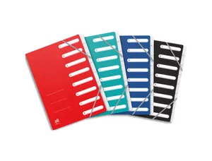Trieur oxford top file+ agrafe carte multistrat a4 8  positions numeriques fermetureelastique 4 coloris assortis — Non classé