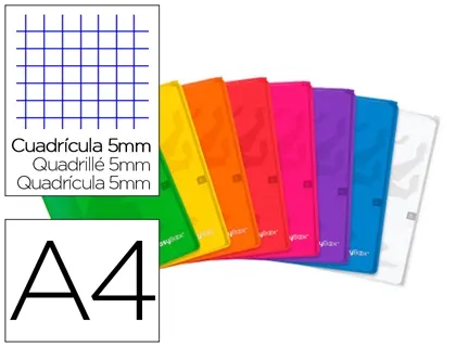 Cahier agrafe oxford easybook polypropylene 96 pages 90g 5x5mm a4 marge 2 pochettes page de garde coloris — Non classé