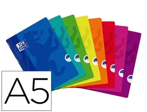 Cahier agrafe oxford easybook polypropylene resistant 96    pages 90g seyes format a5     17x22cm coloris assortis — Non…