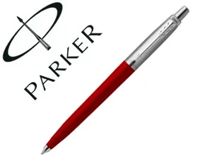 Stylo-bille parker jotter retractable pointe moyenne    finition rouge brillante avec 1 recharge quinkflow encre — Non classé