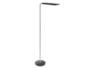 Lampadaire alba led swing reversible tete abs pivotante fut chrome base metal lestee  leds integrees 30w noir — Non classé