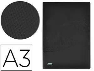 Protege-documents elba osmose polypropylene opaque a3 20    pochettes 40 vues decoupe     coin coloris noir — Non classé