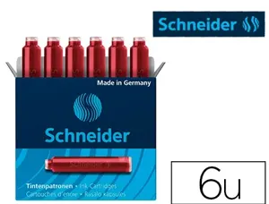 Cartouche encre schneider rouge boite 6 pieces — Non classé