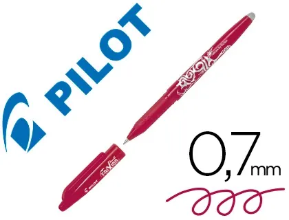 Roller pilot frixion ball pointe moyenne 0,7mm encre gel thermosensible effaçable rechargeable coloris rouge-bordeaux — Non…