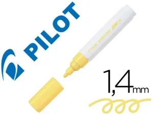 Marqueur pilot pintor peinture base d'eau ultra-couvrante toutes surfaces pointe moyenne coloris jaune — Non classé