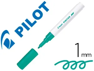 Marqueur pilot pintor peinture base d'eau ultra-couvrante multi surface pointe fine résistante coloris vert — Non classé