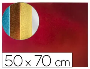 Plaque mousse liderpapel métallisée 50x70cm 60g/m2 épaisseur 2mm unicolore rouge — Non classé