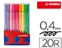 Feutre Coloriage Stabilo Pen 68 Encre Aquarellable Pointe Ogive Moyenne Robuste Color Parade Etui Chevalet 20 —… — vue 2