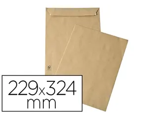 Pochette gpv kraft brun recycle 90g c4 229x324mm      bande de protection fenetre   50x100mm boite 250 unites — Non classé