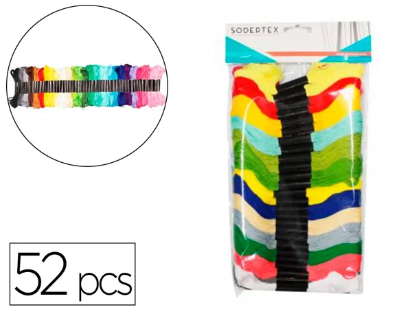 Fils a broder sodertex 8 ml 52 pcs 26 coloris assortis — Non classé