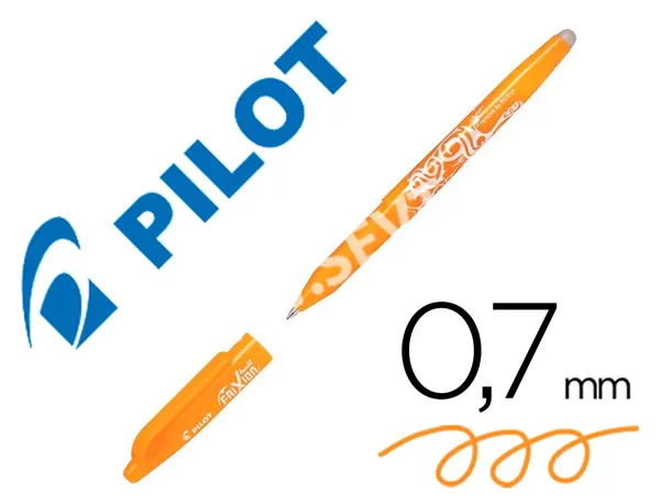 Roller pilot frixion ball encre gel pointe moyenne coloris orange abricot — Non classé