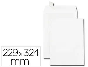 Pochette gpv dos carton velin blanc 120g c4 229x324mm bande protection coins renforces boite 100 unites — Non classé