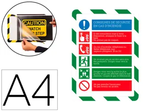 Porte-affiche a4 adh. sauvet. — Non classé