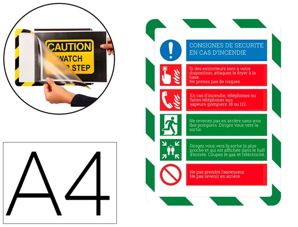 Porte-affiche a4 adh. sauvet. — Non classé