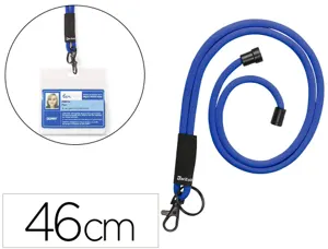 Cordon rd porte-badge 46cm p10 coloris bleu — Non classé