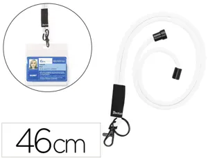 Cordon rd porte-badge 46cm p10 coloris blanc — Non classé