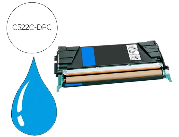 Toner laser compatible dpc lexmark c5220cs cyan — Non classé