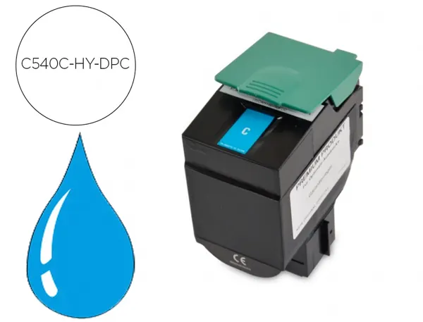 Toner laser compatible dpc lexmark c540h1cg cyan — Non classé