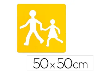 Panneau de signalisation aluminium signaletique biz    transport d'enfants 50x50cm — Non classé