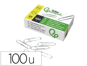Trombone liderpapel zinc bout rond 33mm boîte 100 unités — Non classé