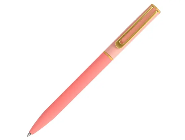 Stylo-bille belius bari pointe 1 mm encre bleu        coloris rose pastel boite     cadeau de 2 u — Non classé