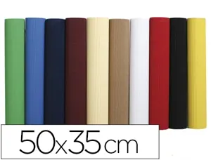 Carton ondulé maildor moyenne cannelure 50x35cm 300g/m2 coloris assortis pochette 15f — Non classé