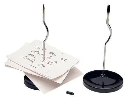 Pique-notes socle épingle métal trépied tige 110mm — Non classé