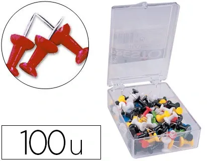 Punaise q-connect épingle mémo coloris rouge boîte 100 unités — Non classé