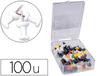 Punaise q-connect épingle mémo coloris blanc boîte 100 unités — Non classé