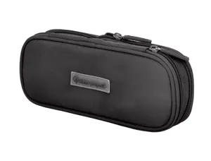 Trousse liderpapel color pop 2 fermetures eclair avec 1    compartiment extensible       coloris noir 230x60mm — Non classé