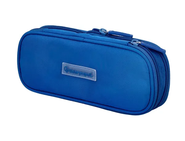 Trousse liderpapel color pop 2 fermetures eclair avec 1    compartiment extensible       coloris bleu 230x60mm — Non classé
