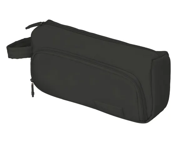 Trousse liderpapel minibag 2 fermetures eclair avec poche  interieure coloris noir       210x100x70mm — Non classé
