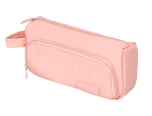 Trousse liderpapel minibag 2 fermetures eclair avec poche  interieure coloris rose       pastel 212x100x70mm — Non classé