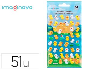 Autocollants imaginovo cute animaux canard en relief      190x105 mm sous blister — Non classé