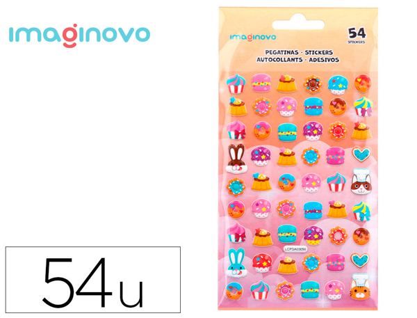 Autocollants imaginovo friandises magic dreams en    relief 190x105 mm sous        blister — Non classé