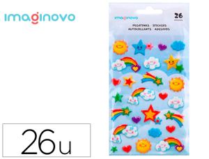 Autocollants imaginovo arc en ciel magic dreams en relief   190x105 mm sous blister — Non classé