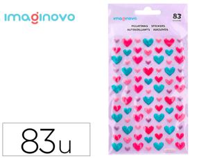 Autocollants imaginovo coeurs magic dreams en relief        190x105 mm sous blister — Non classé