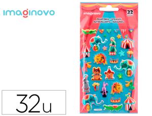 Autocollants imaginovo kids cirque en mousse eva 190x105  mm sous blister — Non classé