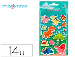 Autocollants imaginovo lumineux dinosaures en relif  190x105 mm sous blister — Non classé