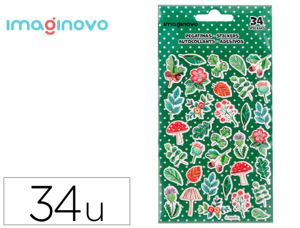 Autocollants imaginovo fleurs vintage en papier 190x100 mm  sous blister — Non classé