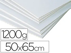 Carton entrecollé clairefontaine mi-fin 50x65cm 1200g recto blanc verso gris — Non classé
