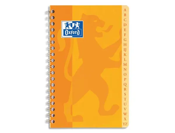 Répertoire oxford reliure intégrale couverture lavable touches plastifiées 90x140mm 100 pages 90g 5x5mm assortis — Non classé