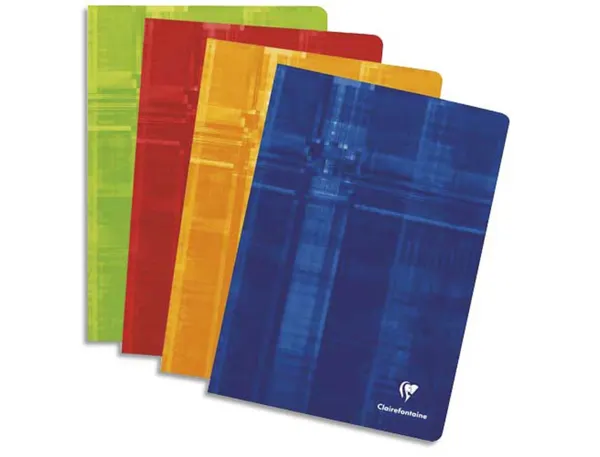 Cahier piqué clairefontaine couverture pelliculée papier vélin velouté a5+ 17x22cm 96 pages 90g séyès — Non classé