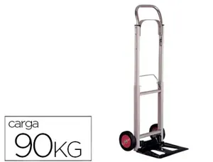 Diable pliant aluminium 1100x390x410mm pelle acier roues caoutchouc charge maximale 90kg poids 6.8kg — Non classé