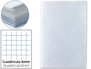 Papier écriture liderpapel 31x42.8cm ouvert copie double 60g/m2 quadrillage 8mm coloris blanc paquet 250f — Non classé