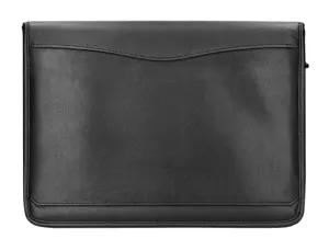 Conferencier q-connect a4 calculatrice plastique fermeture eclair pochette tel. portable 4 anneaux 40mm 35,5x26x1cm noir —…