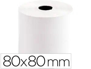 Bobine thermique q-connect 80mm largeur x 80mm diametre  55gr sans bisphenol a — Non classé