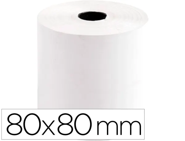 Bobine thermique q-connect 80mm largeur x 80mm diametre  55gr sans bisphenol a — Non classé